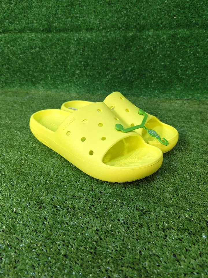 Классические неоновые желтые сандалии Crocs свободного покроя M10 W12 - Изображение 1 из 4