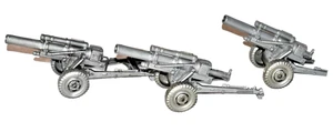 Vintage Marx Battleground WW2 Lot Of 3 Firing Howitzers Not Perfect - Picture 1 of 6