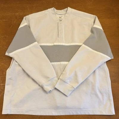 Sudadera Nike Para Hombre 2XL Gris Pullover Polar Henley Foto 1 de 4