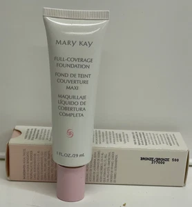 New Mary Kay Full Coverage Foundation Bronze 500~ Pink Cap ~ 377000 ~ RARE 🥰 - Picture 1 of 1