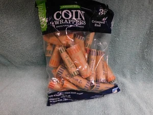 CASEMATE COIN WRAPPERS SET OF 36 PREFORMED SECURE ENDS QUARTER DIME NICKEL PENNY - Imagen 1 de 3