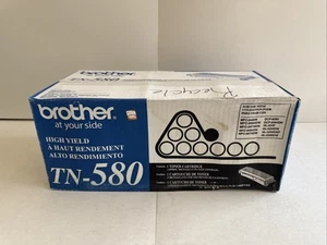 TN580 Black Toner Cartridge - Water Damage Box Factory Sealed Never Opened - Picture 1 of 4