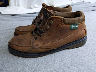 Eastland Zapatos Mujer 11 Marrón Cuero Con Cordones Sin usar, Puntera Informal Botas para Caminar Foto 1 de 4