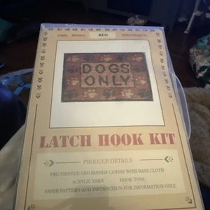 Latch Hook Rug Kit Dogs Only 52cm x 38cm (20”x15”) Code New - Picture 1 of 6