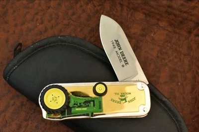 Cuchillo de colección Franklin Mint John Deere 1948 modelo B tractor giratorios Foto 1 de 4