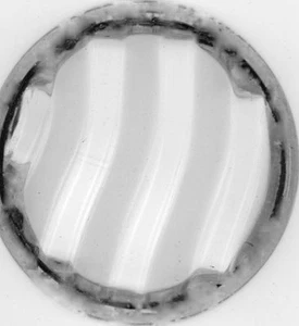 Strukturglasgobo Type 6 Waves 52mm mit Metalring außen nur 1mm  - Picture 1 of 1