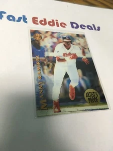 PINNACLE BASEBALL 1995 MANNY RAMIREZ  SPORTFLIX ARTIST PROOF PROMO CARD 134  - Picture 1 of 2