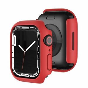 2pcs For Apple Watch Series 7 6 5 4 3 2 SE Hard Case Bumper Shockproof Protector