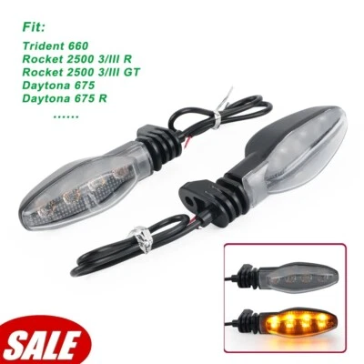 Lámpara indicadora de luz de señal de giro LED delantera/trasera para Trident 660 Daytona 675 765 Foto 1 de 4