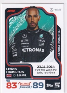 Topps F1 Turbo Attax 2024 Fórmula 1 Nº 110 puntos de inflexión Lewis Hamilton - Imagen 1 de 1