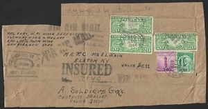 1944 Censored Package FRONT APO680 Cairo Egypt to Elkton Kentucky - Picture 1 of 1