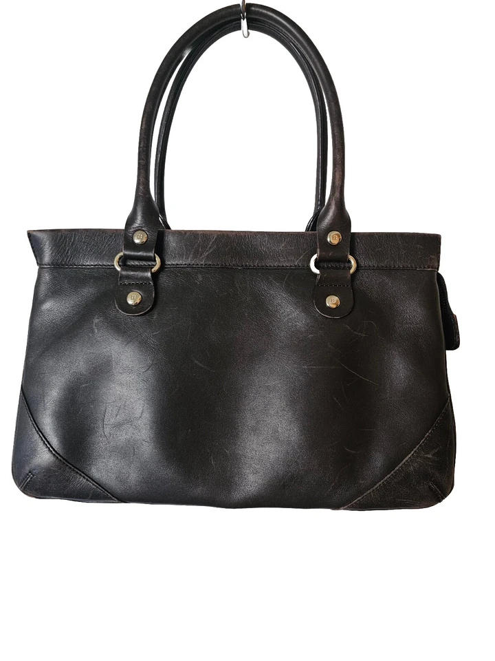 Kate Spade Medium Triple Compartment Distressed Brown Leather Shoulder/Hand Bag - Image 1 of 4