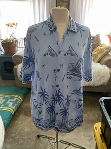 Vintage Curacao Button Up Shirt Men’s XXL Island Expressions 100% Cotton - Picture 1 of 11