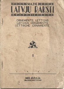 Latvju Raksti II adornos letones - folleto ilustrado 1948 - muy raro - Imagen 1 de 4