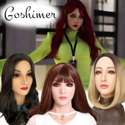 Realistic Silicone Female Face Mask Crossdresser Head Mask For women For Cosplay - Image 1 of 4