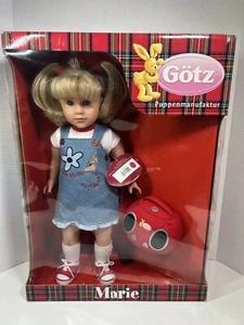 Gotz Puppenmanufaktur 1991 Marie In Outfit 17.5" Vinyl & Soft Body Doll NIB - Picture 1 of 8