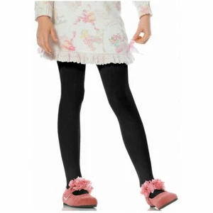 Child Girls Opaque Tights white,black,red,pink,beige & More - Picture 1 of 8