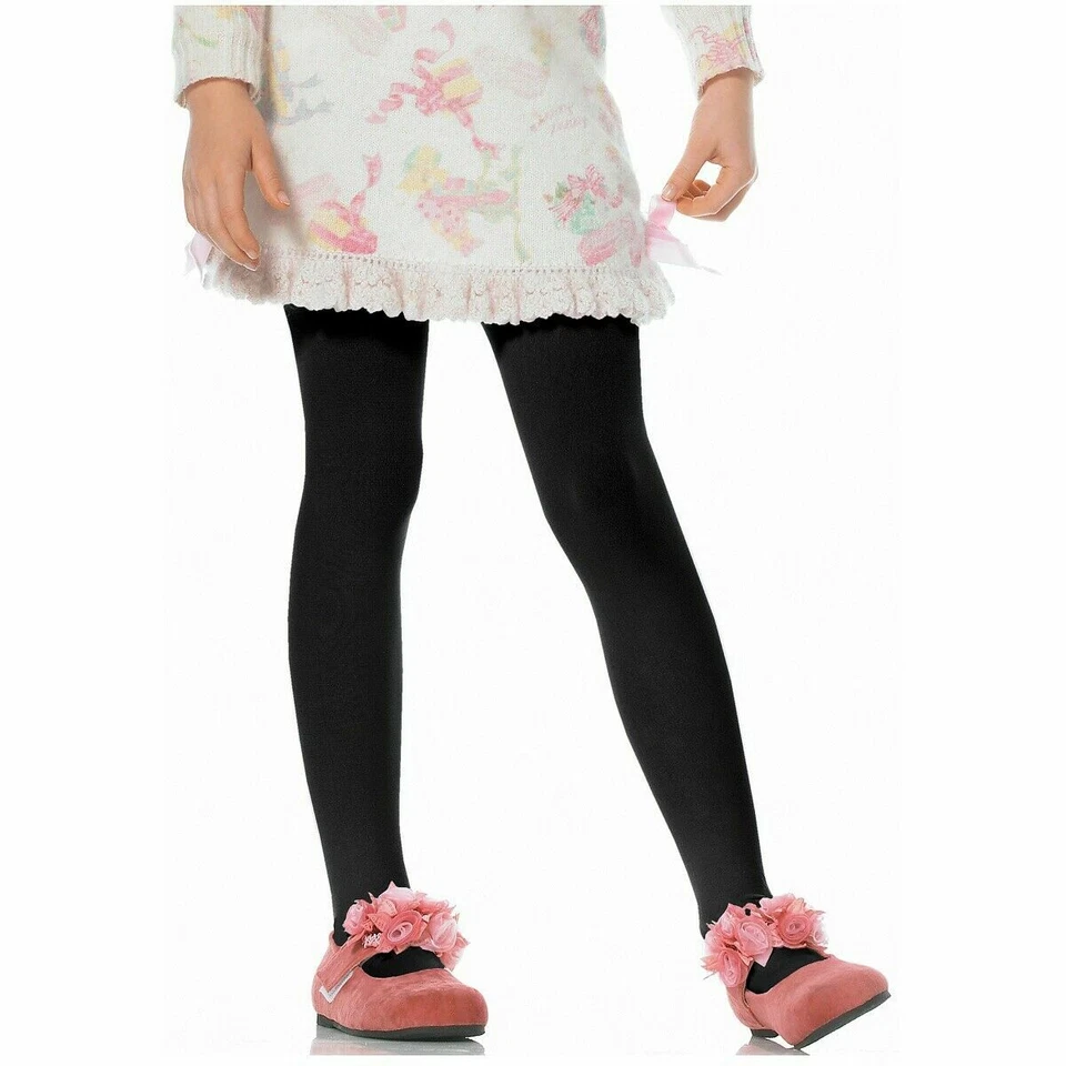 Medias opacas para niñas blancas, negras, rojas, rosas, beige y más Foto 1 de 1