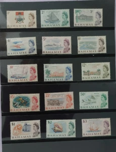 Bahamas 1967 QEII Definitive Stamp Set (15). Sc# 252-66 . MNH Cv US $31.65 - Picture 1 of 17