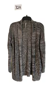 Leo & Nicole Heathered Gray Cardigan women’s size M - Picture 1 of 3