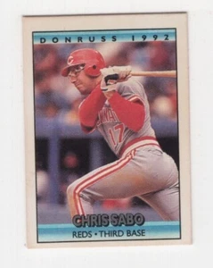 1992 DONRUSS MINI CRACKER JACKS BASEBALL SERIES 2 CHRIS SABO CINCINNATI REDS #16 - Picture 1 of 2