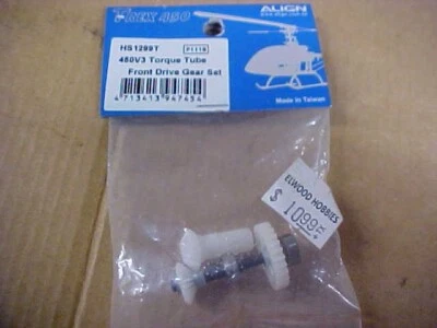 ALIGN HS1299T = 450 V3 TORQUE TUBE FRONT DRIVE GEAR SET: TREX 450 V3 (NEW) - Image 1 of 2
