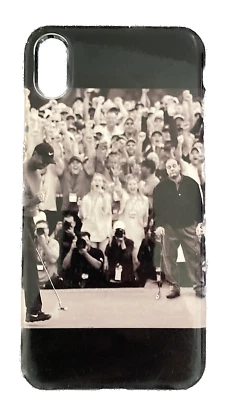 Tony Soprano Tiger Woods Golf Custom Phone Case for Apple iPhone XS Max, B&W - Image 1 of 4