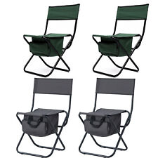 Set Of 3/5 Portable Outdoor Folding Table Chairs W/ Storage For Camping Picnic