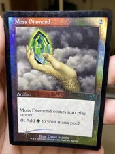 FOIL Moss Diamond WATER DAMAGED 7TH Edition MTG DMG Card