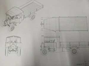 Disegni/piani vagone a vapore 6" scala 6 tonnellate tipo C - Foto 1 di 5