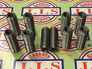 10 piezas/paquete de inserciones de rosca de perno de cabeza M11x1.5 para Toyota 02-05 Solara 2AZFE 2.4L - Imagen 1 de 1