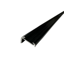 92" Aluminum Black Vinyl Insert 5/8"x 1 3/16” Trim Roof Edge Molding RV Trailer - Picture 1 of 1