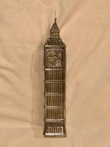 Londra Inghilterra Big Ben Costruzione Filo Scarabocchi Modello Architettonico Art Deco 12" - Foto 1 di 2