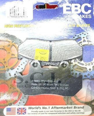 PASTILLAS FRENO DELANTERAS HONDA CM400 CM450 GL500 CB750C CB900 CBX GL1100 EBC FA69/2 Foto 1 de 3