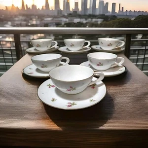 Rose Chintz von Sango Tasse und Untertassen 6er Set - Bild 1 von 9