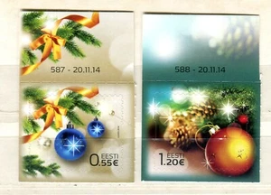 EST_587 EST_588 2014 Christmas 2pcs Y MNH - Picture 1 of 1