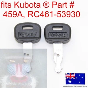 2 Kubota 459A RC461-5393 Ignition Key Backhoe Excavator Skid Track Loader - Picture 1 of 10