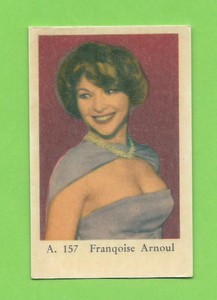 1959 Dutch Gum Card A #157 Francoise Arnoul