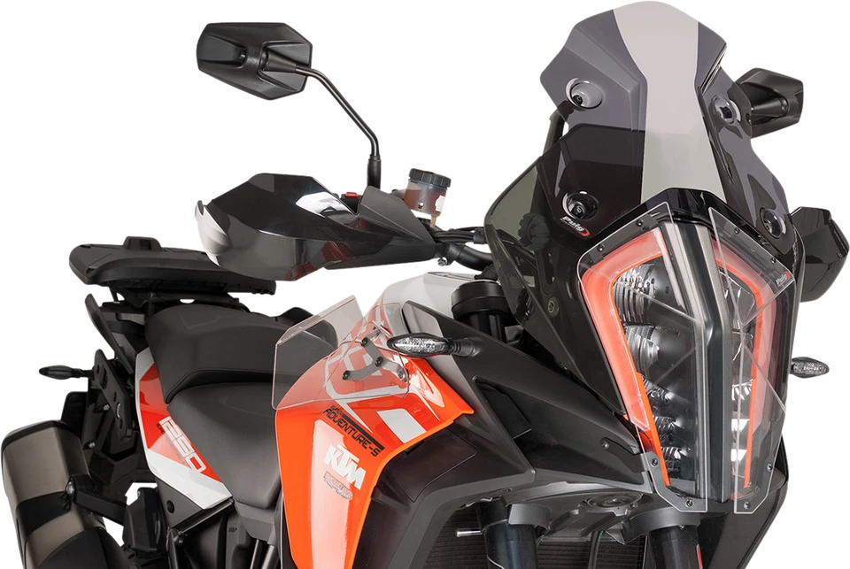 17-20 for KTM 1290 Super Adventure PUIG Race Windscreen 11-1/2" Dark Smoke 9716F - Image 1 of 1