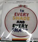 Embroidery Kit In Every Shade And Ever Shape( 7 in Red Hoop)