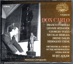 VERDI - DON CARLO - CORELLI - RYSANEK - ADLER - 1964 - LIVING STAGE - Picture 1 of 2
