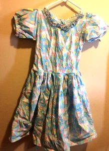 Cute Vintage Hand-Sewn Child's Button Design Dress No Tags-Estimated Size: 4T/5T - Picture 1 of 9