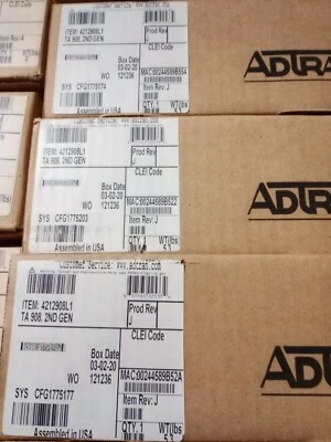 ADTRAN TOTAL ACCESS 908 2ND GEN(4212908L1) VOIP SIP GATEWAY NEW SURPLUS/NIB/NOB! - Image 1 of 4