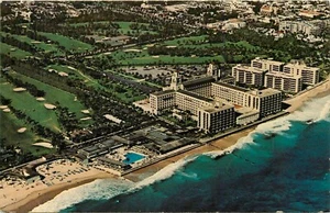 Postal vista aérea de The Beakers Palm Beach Florida FL pm 1985 - Imagen 1 de 2