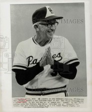 1975 Press Photo Bill Rigney, coach and scout for San Diego Padres, California