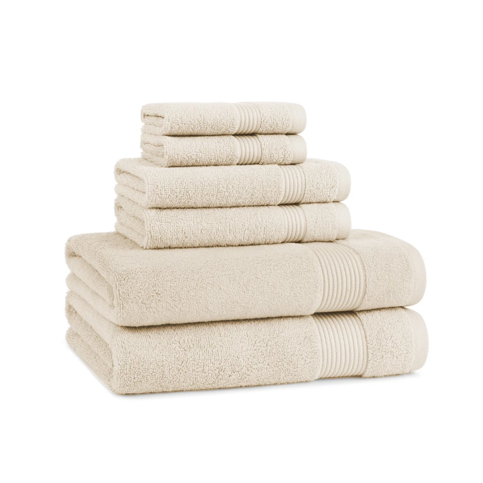 Host & Home Bathroom Towel 6-Pc Set, Color Options, 600 GSM, Bath-Hand-Wash x 2 - Image 1 of 4