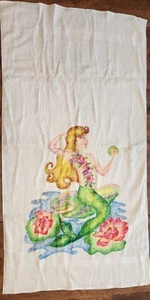 Toalla de sirena - algodón - 24"" X 44"" podría usarse como tapiz. - Imagen 1 de 1