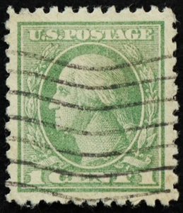U.S. Used Stamp Scott #525 1c Washington, Superb Jumbo. Wave Cancel. A Gem! - Picture 1 of 2