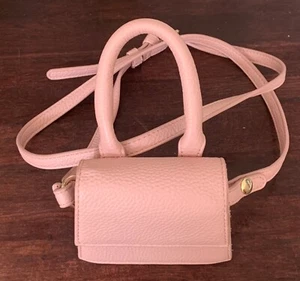 FOREVER 21 mini pink CROSSBODY BAG PURSE wallet Satchel 4.5"W x 2" D x 3.5"H - Picture 1 of 3