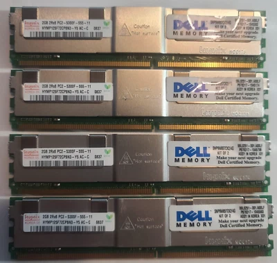 Hynix/Korea 05/2GB 2Rx8 PC2-5300F-555-11/HYMP125F72CP8N3-Y5 AC-C/ECC/Memory/4x - Image 1 of 4